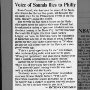 Voice of Sounds Flies to Philly