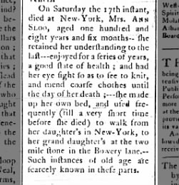 108-year-old woman dies, 1785