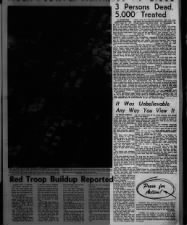 Newspaper articles about 1969 Woodstock published as the festival comes to a close