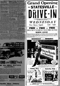 Statesville Drive-In opening