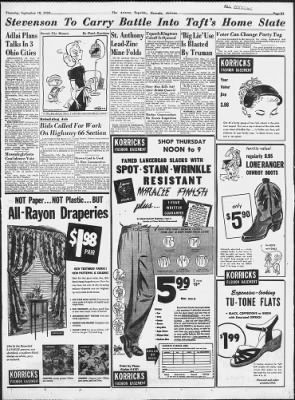Arizona Republic from Phoenix, Arizona on September 18, 1952 · Page 21