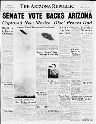 Arizona Republic from Phoenix, Arizona on July 9, 1947 · Page 1