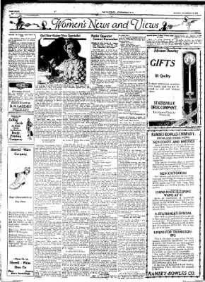 Statesville Record And Landmark from Statesville, North Carolina on November 19, 1928 · Page 8