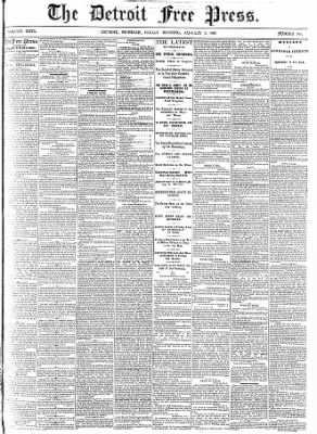 Detroit Free Press from Detroit, Michigan on January 9, 1863 · Page 1