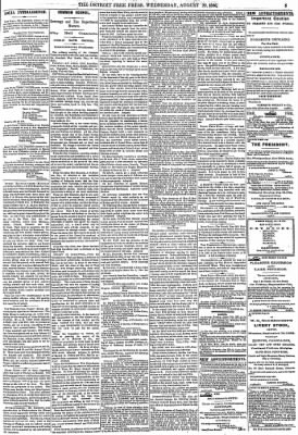 Detroit Free Press from Detroit, Michigan on August 29, 1866 · Page 5