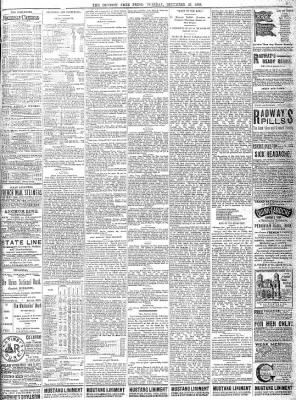 Detroit Free Press from Detroit, Michigan on December 25, 1888 