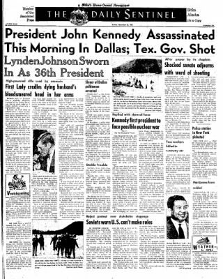 Daily Sitka Sentinel from Sitka, Alaska on November 22, 1963 · Page 1