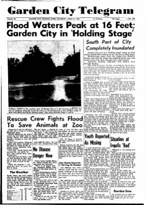 Garden City Telegram From Garden City Kansas On June 19 1965