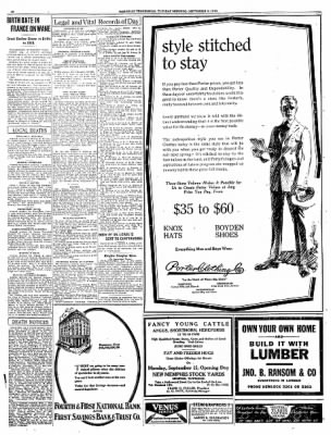 The Tennessean from Nashville, Tennessee on September 9, 1919 · Page 20