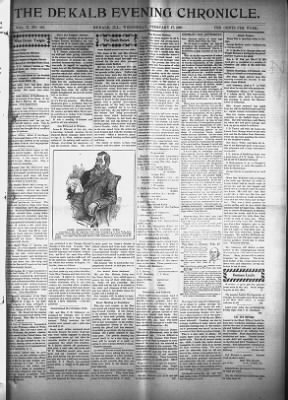 The Daily Chronicle from De Kalb, Illinois • Page 1