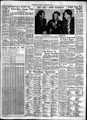 The Age from Melbourne, Victoria, Australia on October 25, 1960 