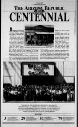 First page of the Arizona Republic Centennial Edition