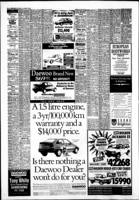 The Age from Melbourne, Victoria, Australia on January 7, 1995 