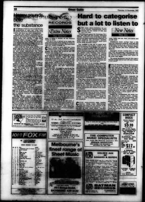 The Age from Melbourne, Victoria, Victoria, Australia on November 12, 1987 · Page 48
