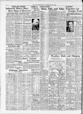 The Age from Melbourne, Victoria, Victoria, Australia on February 27, 1952 · Page 6