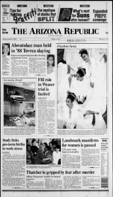 Arizona Republic from Phoenix, Arizona on September 16, 1995 · Page 1
