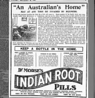 Dr. Morse's Indian Root Pills ad (1909)