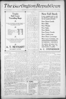The Burlington Republican from Burlington, Kansas on September 7, 1908 · Page 1