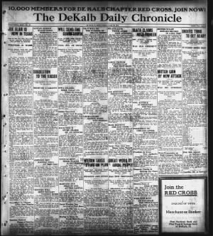 The Daily Chronicle from De Kalb, Illinois • Page 1