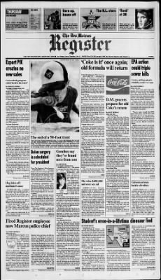 The Des Moines Register from Des Moines, Iowa on July 11, 1985 · Page 1