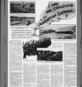 Did Americans cause the Dust Bowl? 1934 article proposes solution