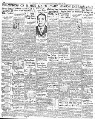 The Salt Lake Tribune from Salt Lake City, Utah on November 22, 1931 · Page 18