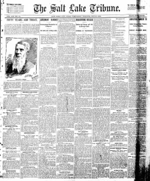 The Salt Lake Tribune from Salt Lake City, Utah • Page 1