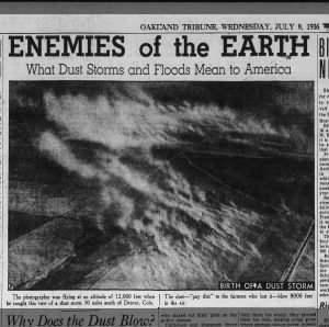 what dust storms & floods mean to america in 1936