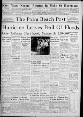 The Palm Beach Post from West Palm Beach, Florida on August 30, 1949 · Page 1