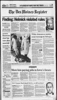 The Des Moines Register from Des Moines, Iowa on November 25, 1991 · Page 1