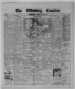 The Edinburg Daily Courier from Edinburg, Indiana • Page 1