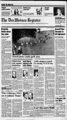 The Des Moines Register from Des Moines, Iowa on September 7, 1982 · Page 1