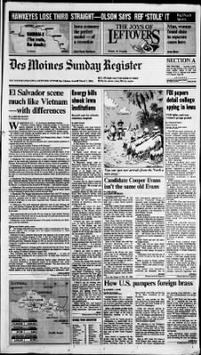 The Des Moines Register from Des Moines, Iowa on March 7, 1982 · Page 1