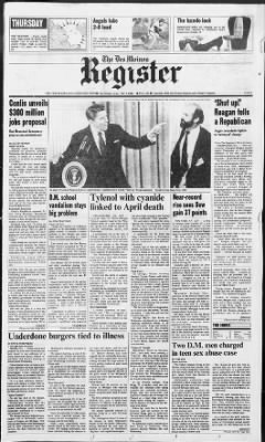 The Des Moines Register from Des Moines, Iowa on October 7, 1982 · Page 1
