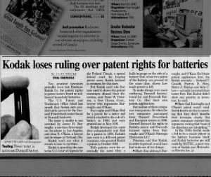 Duracell battery patent battle