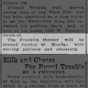 Franklin theatre opening