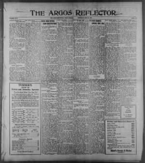 The Argos Reflector from Argos, Indiana • Page 1