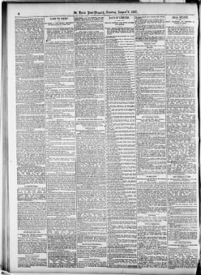 St. Louis Post-Dispatch from St. Louis, Missouri on August 9, 1887 · Page 2