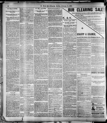 St. Louis Post-Dispatch from St. Louis, Missouri on February 14, 1892 · Page 16