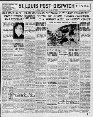 St. Louis Post-Dispatch from St. Louis, Missouri on May 22, 1944 · Page 1