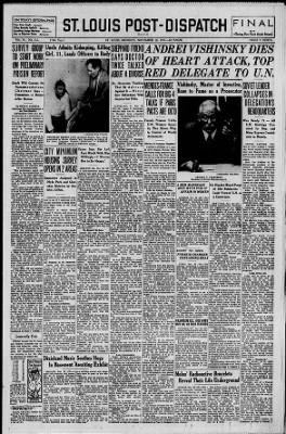 St. Louis Post-Dispatch from St. Louis, Missouri on November 22, 1954 · Page 1