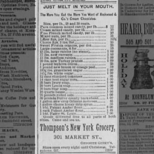 "The more you eat, the more you want"--cream chocolates (1888).