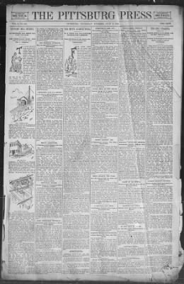 The Pittsburgh Press from Pittsburgh, Pennsylvania on July 5, 1888 · Page 1