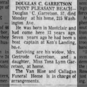 Obituary for DOUGLAS C. GARRETSON (Aged 57)