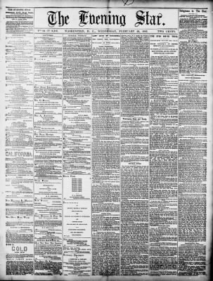 Evening Star from Washington, District of Columbia on February 28, 1883 · Page 1
