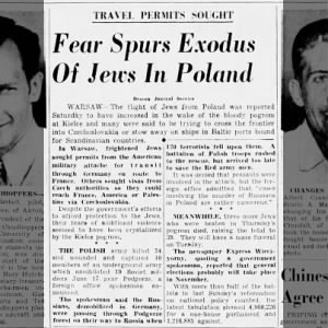 Fear Spurs Exodus Of Jews In Poland