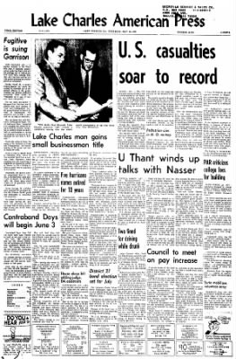Lake Charles American-Press from Lake Charles, Louisiana on May 25, 1967 · Page 1