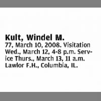 Obituary for Windel M. Kult (Aged 77)