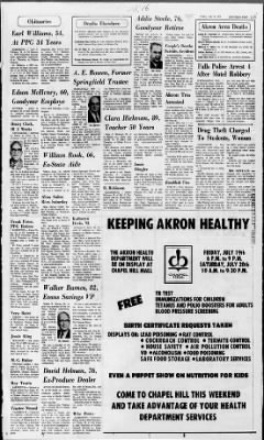 The Akron Beacon Journal from Akron, Ohio • Page 16