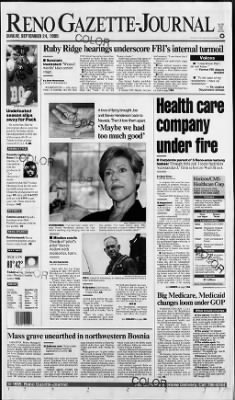 Reno Gazette-Journal from Reno, Nevada on September 24, 1995 · Page 1
